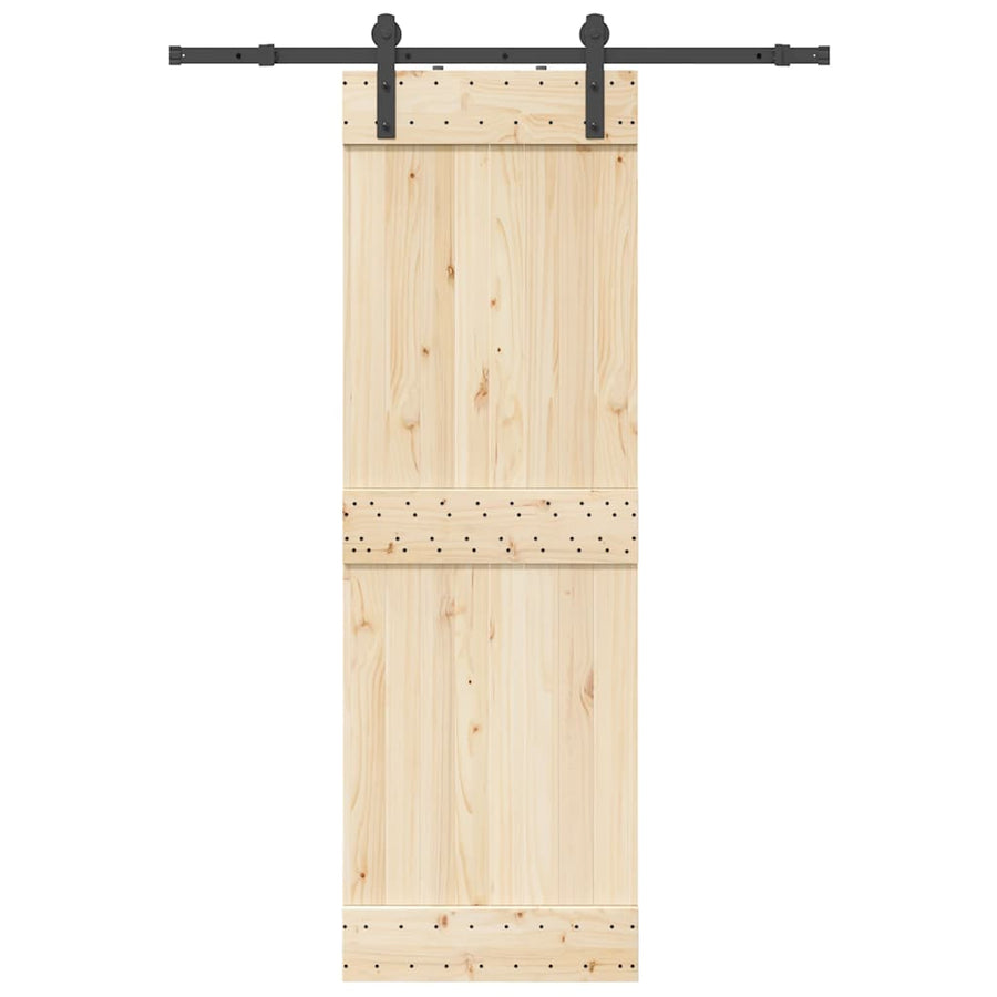 Set Feronerie Pentru Ușă Glisantă, Negru, , Oțel
