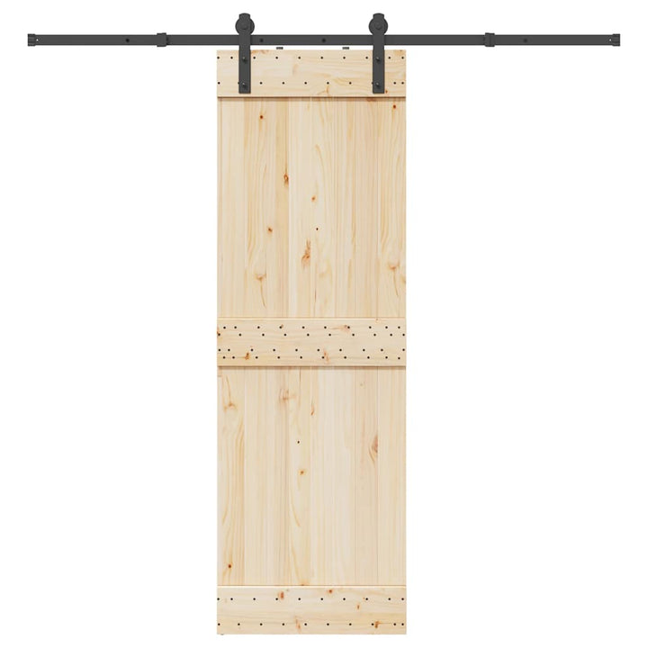 Set Feronerie Pentru Ușă Glisantă, Negru, , Oțel