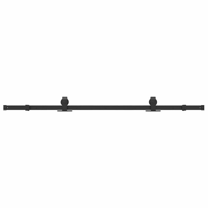 Set Feronerie Pentru Ușă Glisantă, Negru, , Oțel