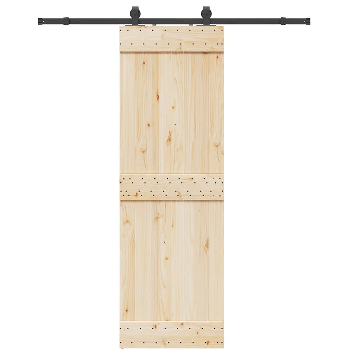 Set Feronerie Pentru Ușă Glisantă, Negru, , Oțel