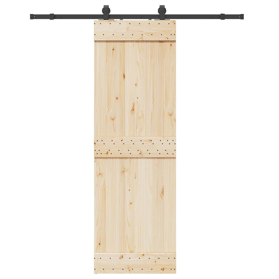 Set Feronerie Pentru Ușă Glisantă, Negru, , Oțel