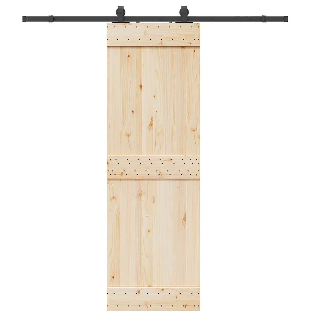 Set Feronerie Pentru Ușă Glisantă, Negru, , Oțel