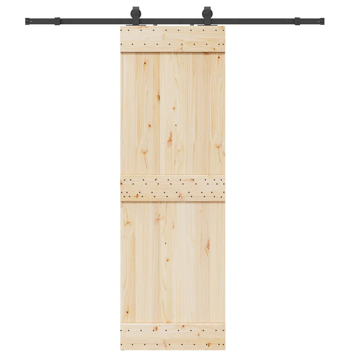 Set Feronerie Pentru Ușă Glisantă, Negru, , Oțel