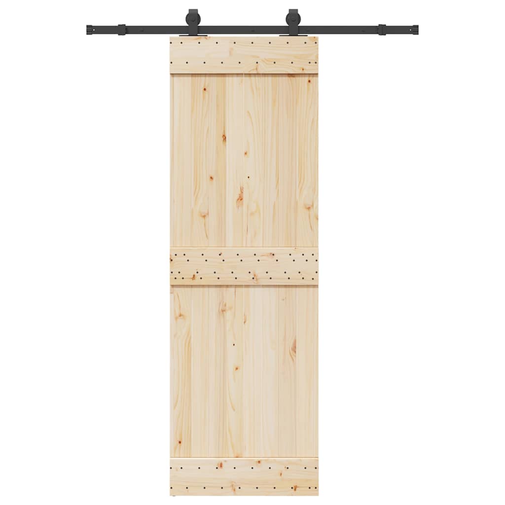 Set Feronerie Pentru Ușă Glisantă, Negru, , Oțel