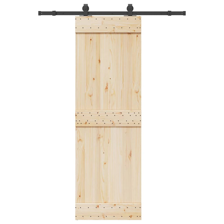 Set Feronerie Pentru Ușă Glisantă, Negru, , Oțel