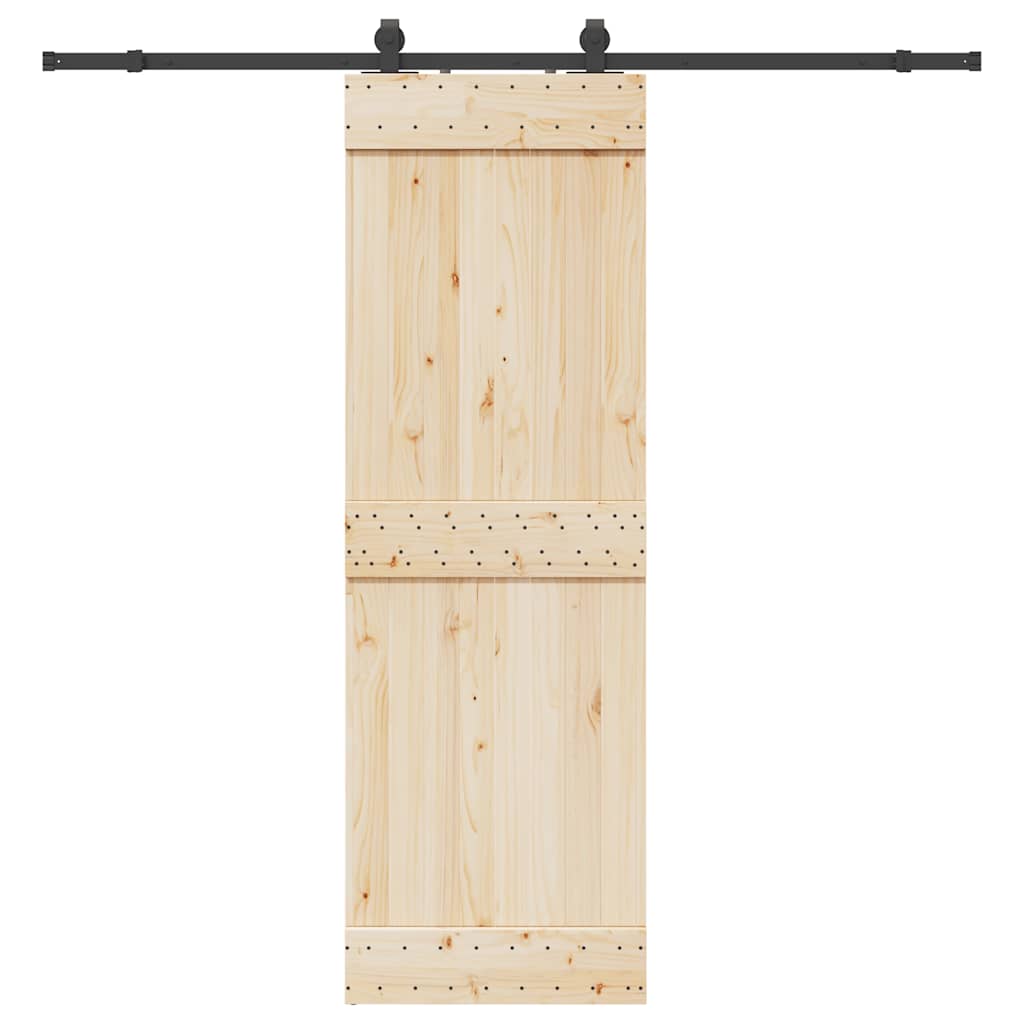 Set Feronerie Pentru Ușă Glisantă, Negru, , Oțel