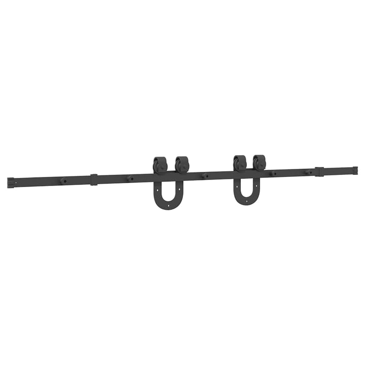 Set Feronerie Pentru Uși Glisante, Negru, , Oțel