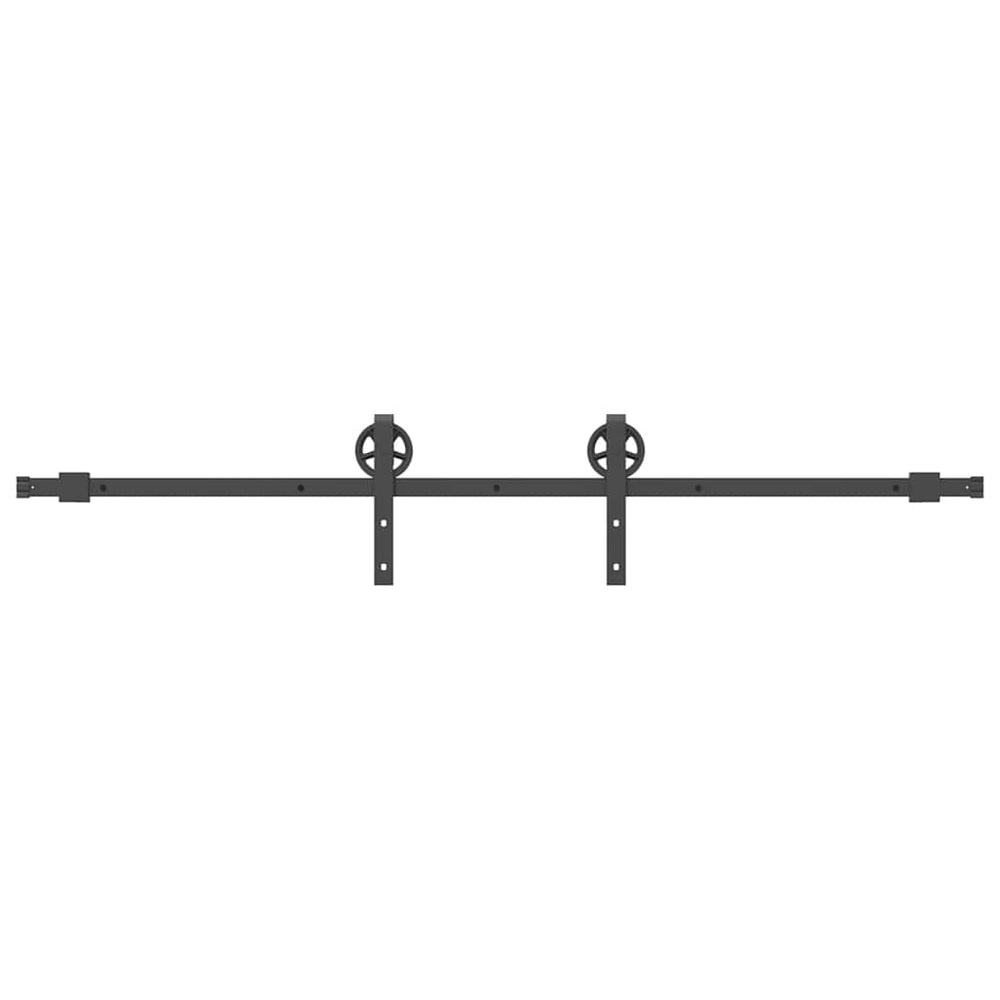 Set Feronerie Pentru Uși Glisante, Negru, , Oțel