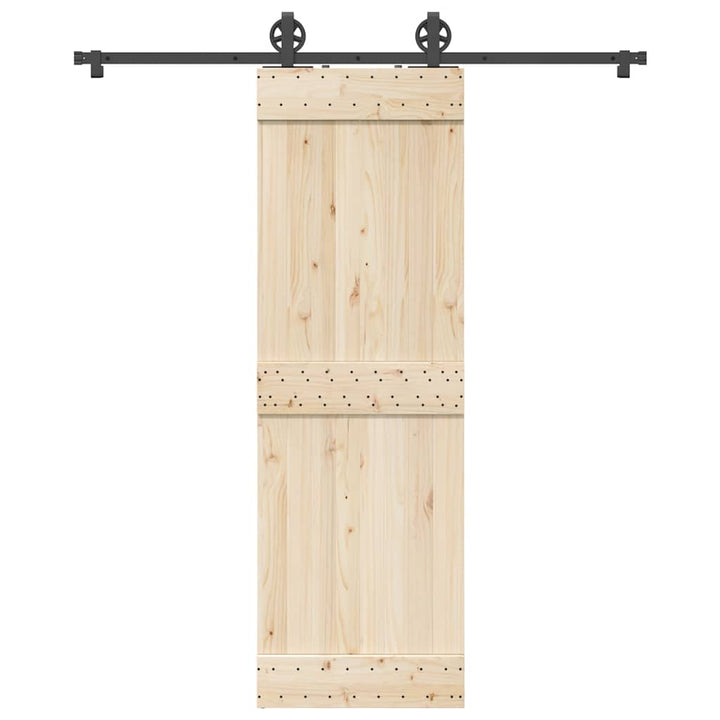 Set Feronerie Pentru Ușă Glisantă, Negru, , Oțel
