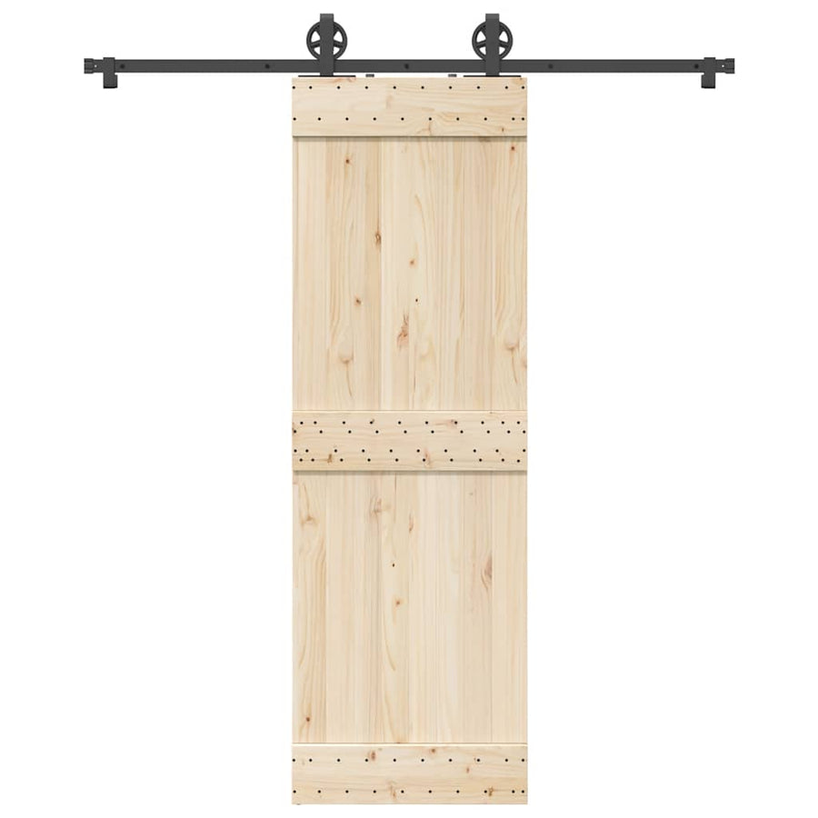 Set Feronerie Pentru Ușă Glisantă, Negru, , Oțel
