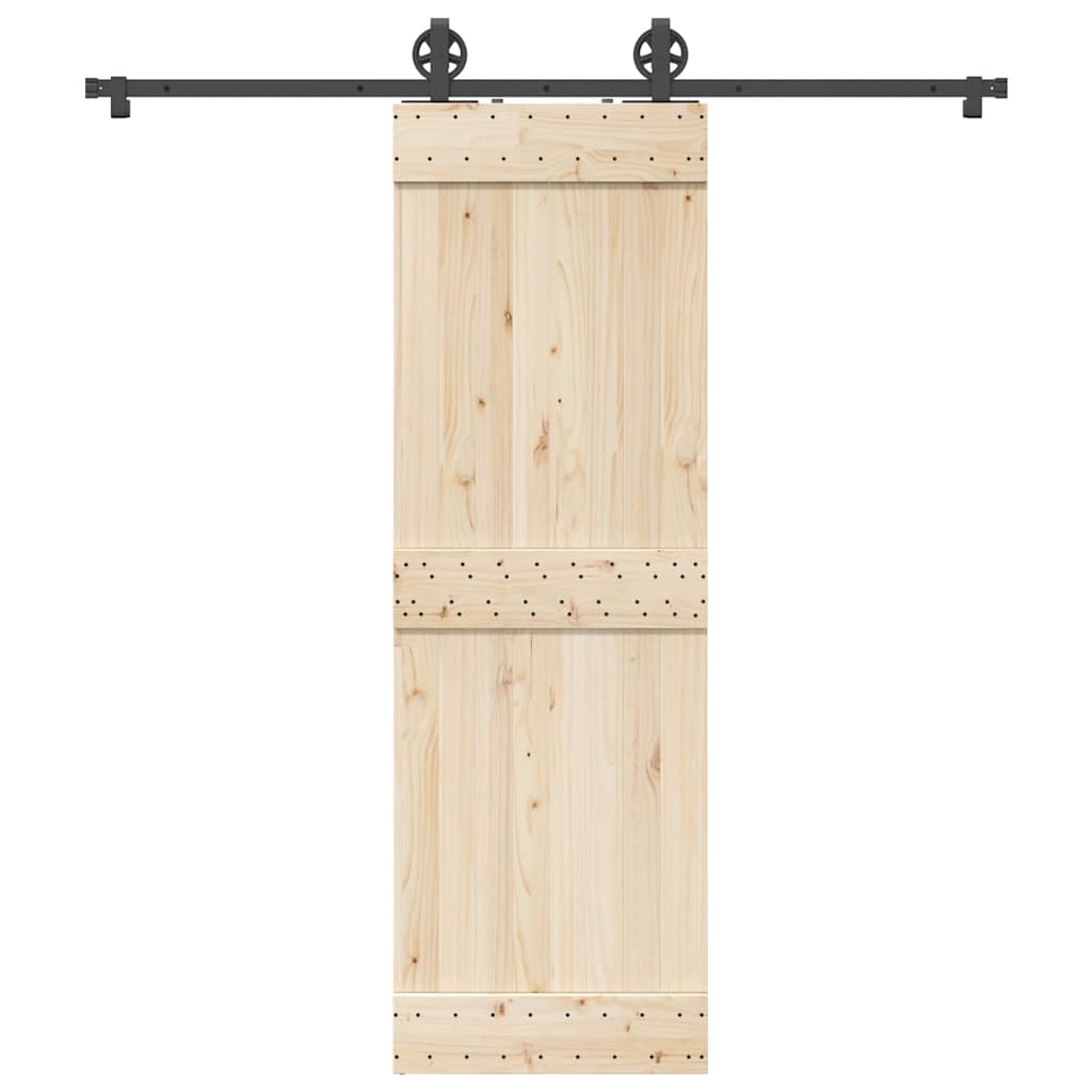 Set Feronerie Pentru Ușă Glisantă, Negru, , Oțel