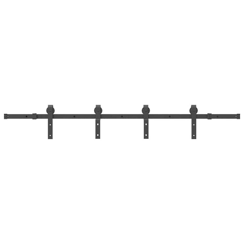 Set Feronerie Pentru Uși Glisante, Negru, , Oțel