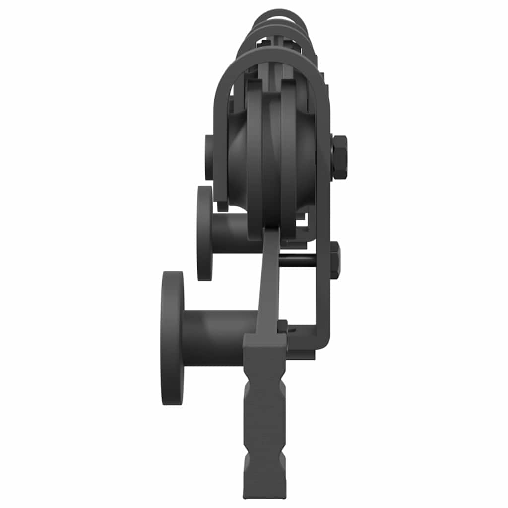 Set Feronerie Pentru Uși Glisante, Negru, , Oțel