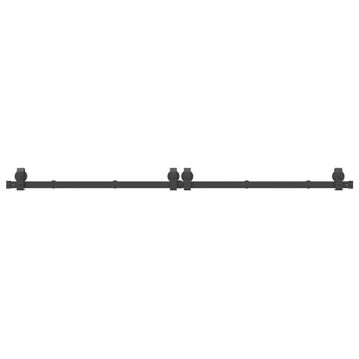 Set Feronerie Pentru Uși Glisante, Negru, , Oțel