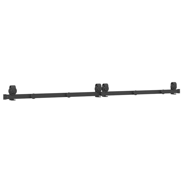 Set Feronerie Pentru Uși Glisante, Negru, , Oțel
