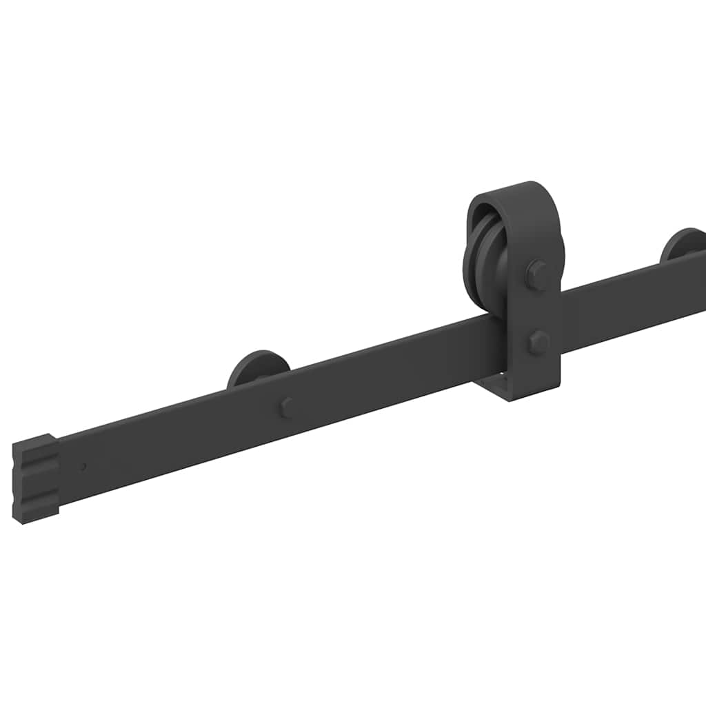 Set Feronerie Pentru Uși Glisante, Negru, , Oțel