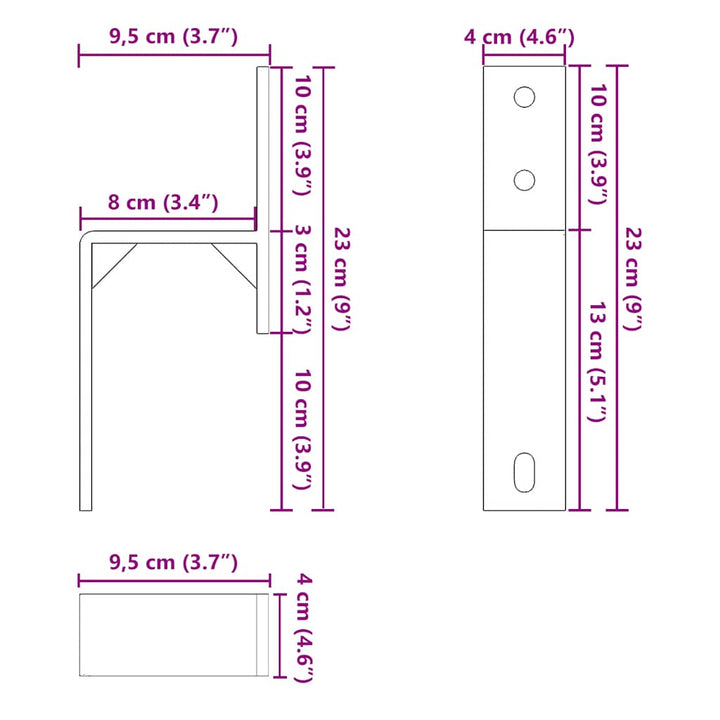 Suporturi De Ocolire A Ușii Hambar 5 Buc Pentru Șine Plate