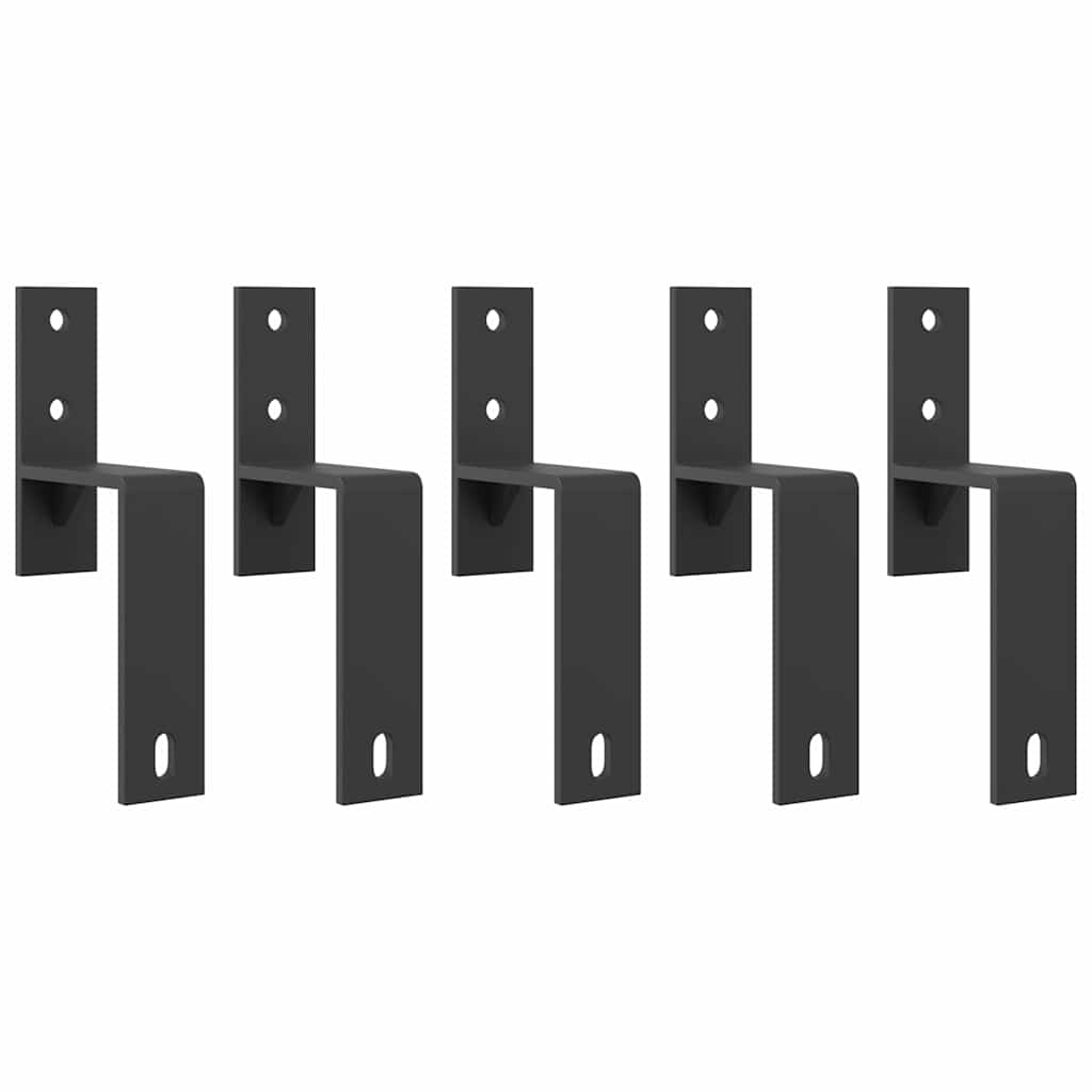 Set Feronerie Pentru Uși Glisante, Negru, 213,5 Cm, Oțel