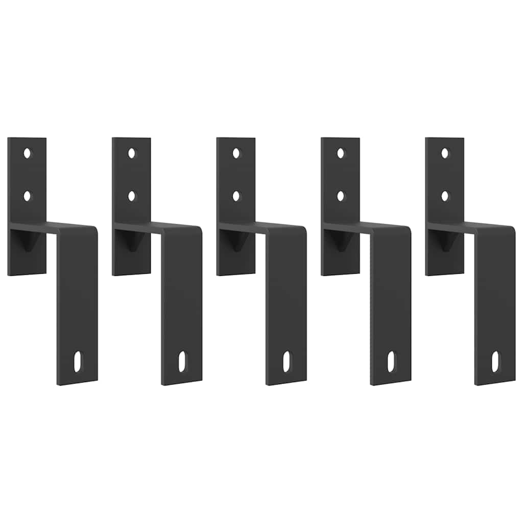 Set Feronerie Pentru Uși Glisante, Negru, 213,5 Cm, Oțel