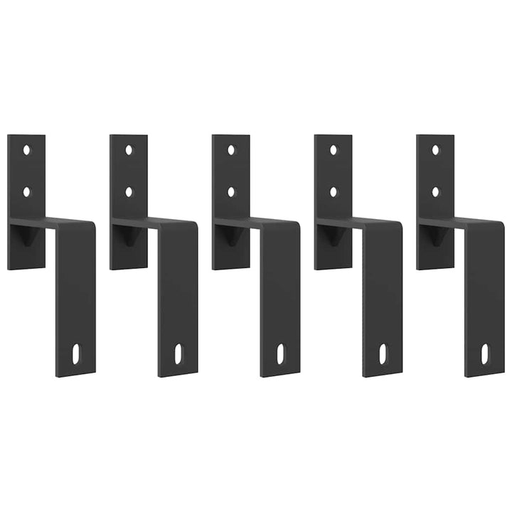 Set Feronerie Pentru Uși Glisante, Negru, 213,5 Cm, Oțel