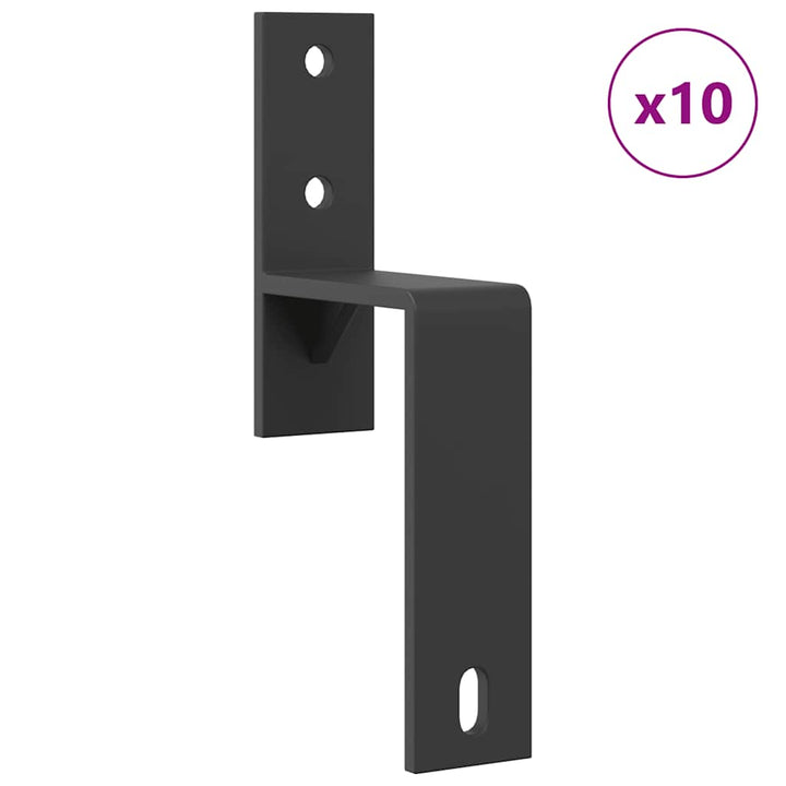 Set Feronerie Pentru Uși Glisante, Negru, 366 Cm, Oțel