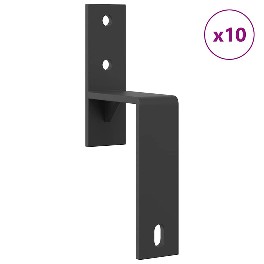 Set Feronerie Pentru Uși Glisante, Negru, 400 Cm, Oțel
