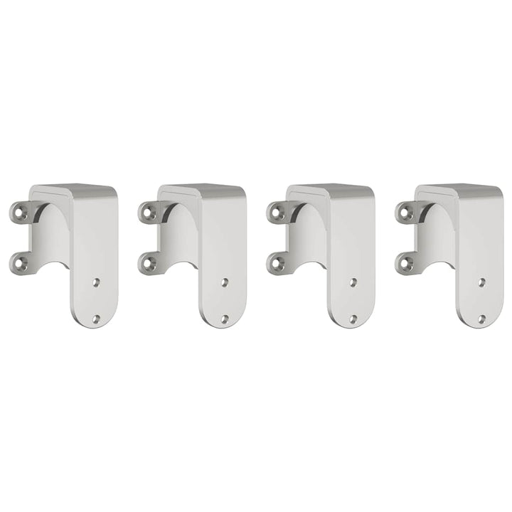 Set Piese Pentru Ușă Glisantă, Argintiu, 200 Cm Oțel Inoxidabil
