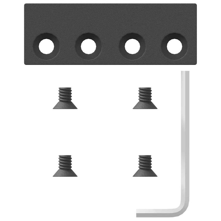Set Feronerie Pentru Uși Glisante, Negru, 366 Cm, Oțel