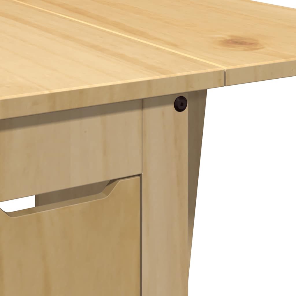 Set Mobilier Tip Fluture Corona, Pliabil 5 Piese Maro Lemn Pin