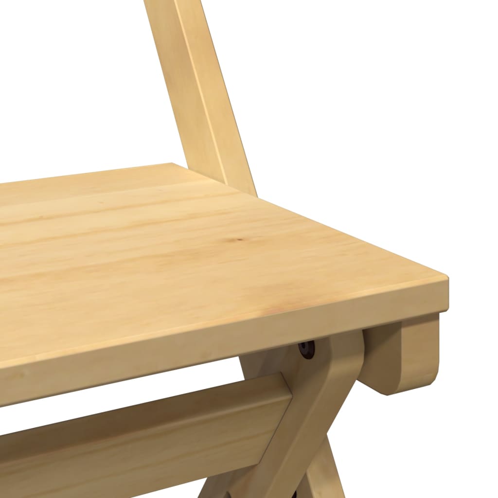 Set Mobilier Tip Fluture Corona, Pliabil 5 Piese Maro Lemn Pin