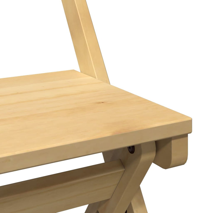 Set Mobilier Tip Fluture Corona, Pliabil 5 Piese Maro Lemn Pin