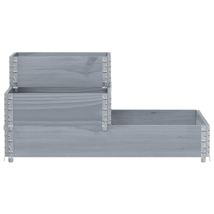 Strat Înălțat Cu 3 Niveluri, , 120X80 Cm, Lemn Masiv Pin