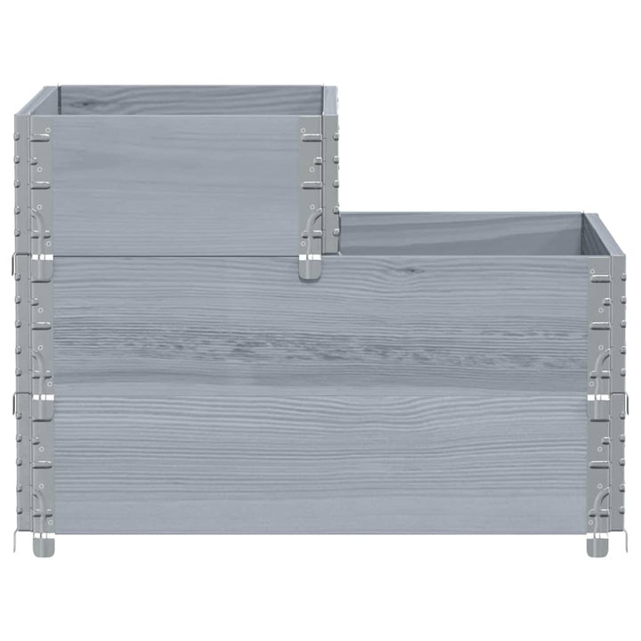 Strat Înălțat Cu 3 Niveluri, , 120X80 Cm, Lemn Masiv Pin