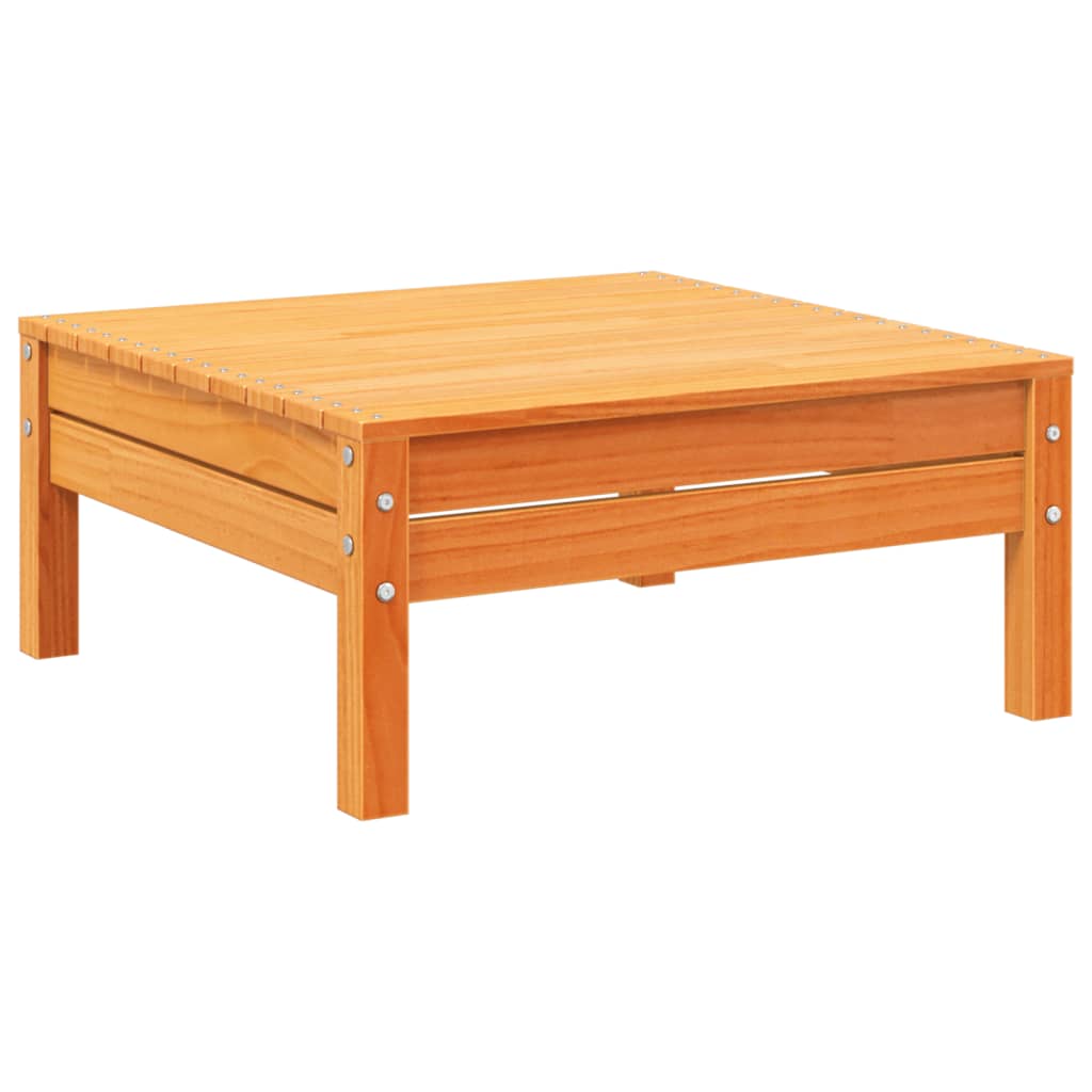 Set Canapele Grădină Cu Perne, 7 Piese, Maro, Lemn Masiv De Pin