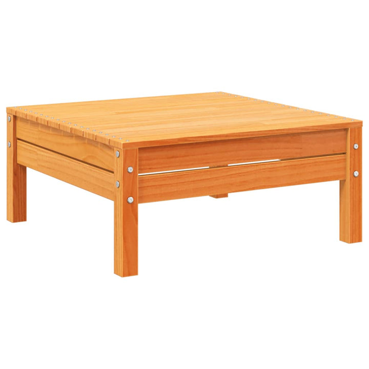 Set Canapele Grădină Cu Perne, 7 Piese, Maro, Lemn Masiv De Pin