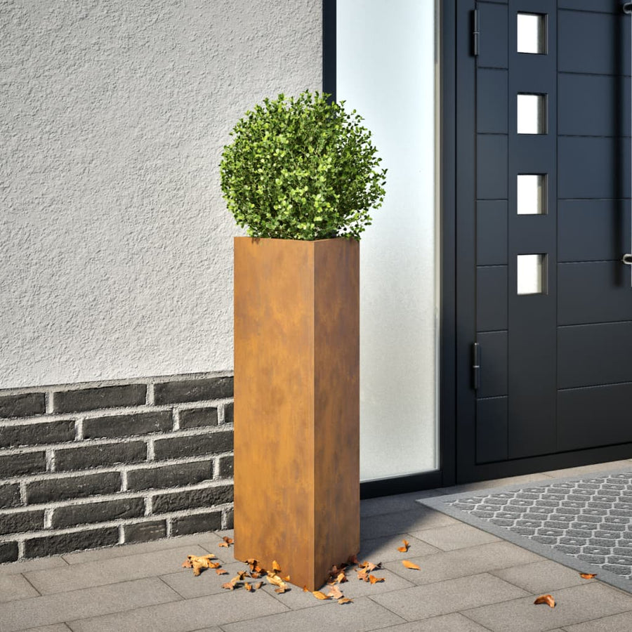 Jardinieră De Grădină Triunghiulară Oțel Pentru Intemperii