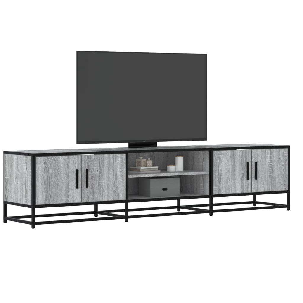 Dulap Tv, Stejar Maro, 160X35X41 Cm, Lemn Prelucrat Și Metal