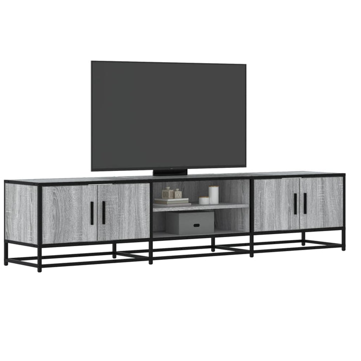 Dulap Tv, Stejar Maro, 160X35X41 Cm, Lemn Prelucrat Și Metal