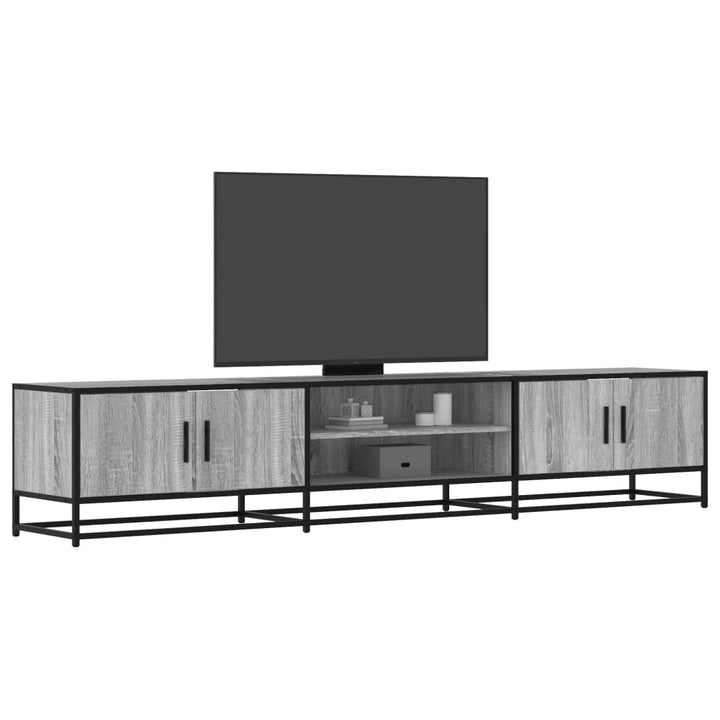 Dulap Tv, Stejar Maro, 160X35X41 Cm, Lemn Prelucrat Și Metal