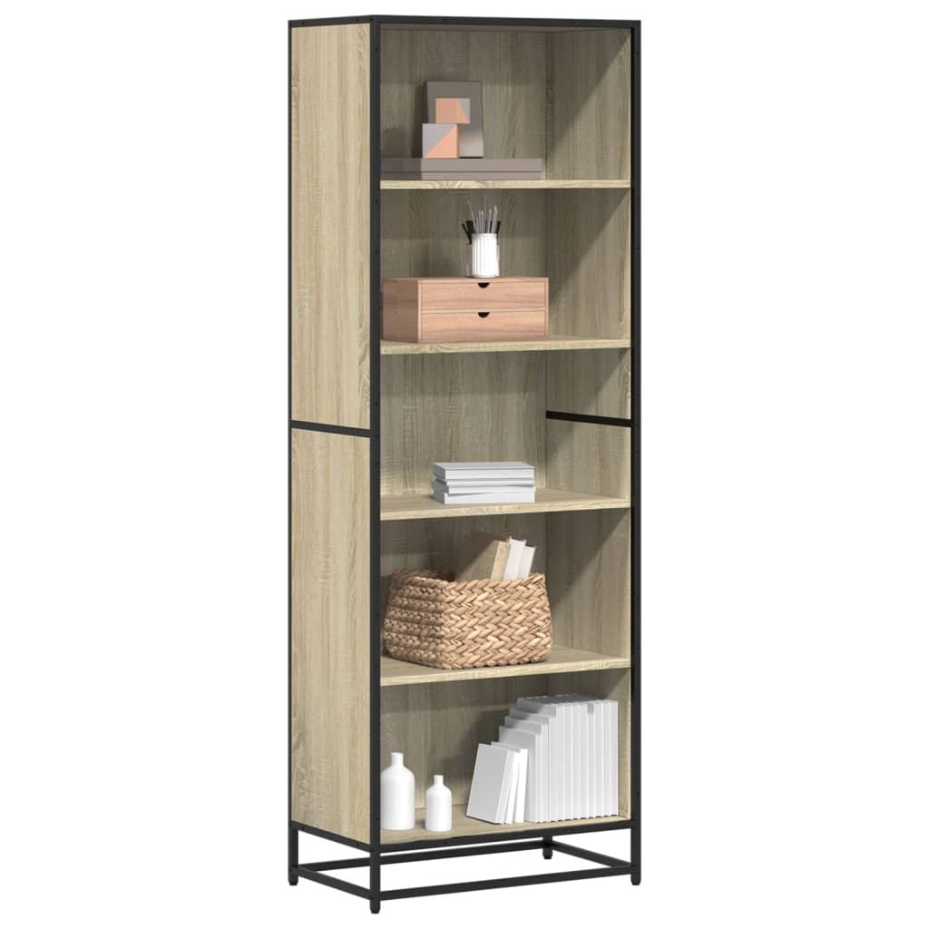 Bibliotecă, Stejar Fumuriu, 40X35X170,5 Cm, Lemn Prelucrat