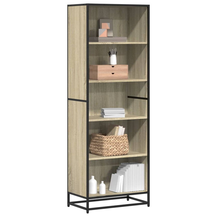 Bibliotecă, Stejar Fumuriu, 40X35X170,5 Cm, Lemn Prelucrat