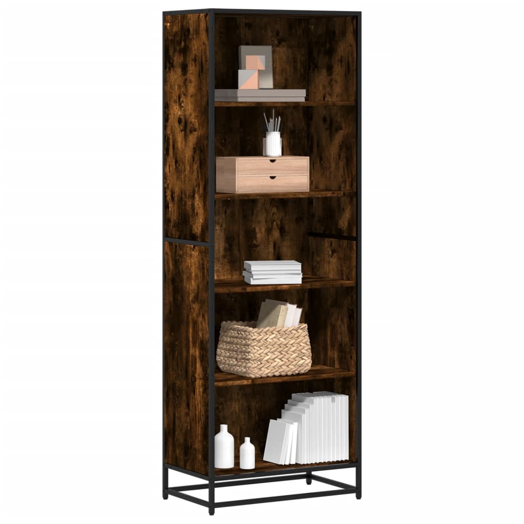 Bibliotecă, Stejar Fumuriu, 40X35X170,5 Cm, Lemn Prelucrat