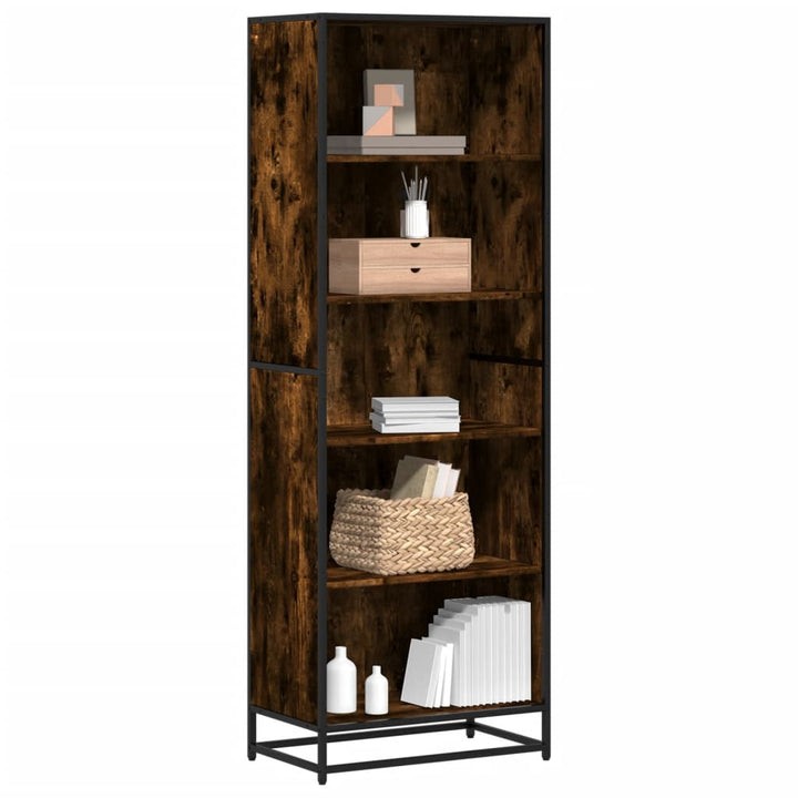 Bibliotecă, Stejar Fumuriu, 40X35X170,5 Cm, Lemn Prelucrat
