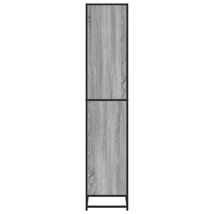 Bibliotecă, Gri Sonoma, 60X35X170,5 Cm, Lemn Prelucrat