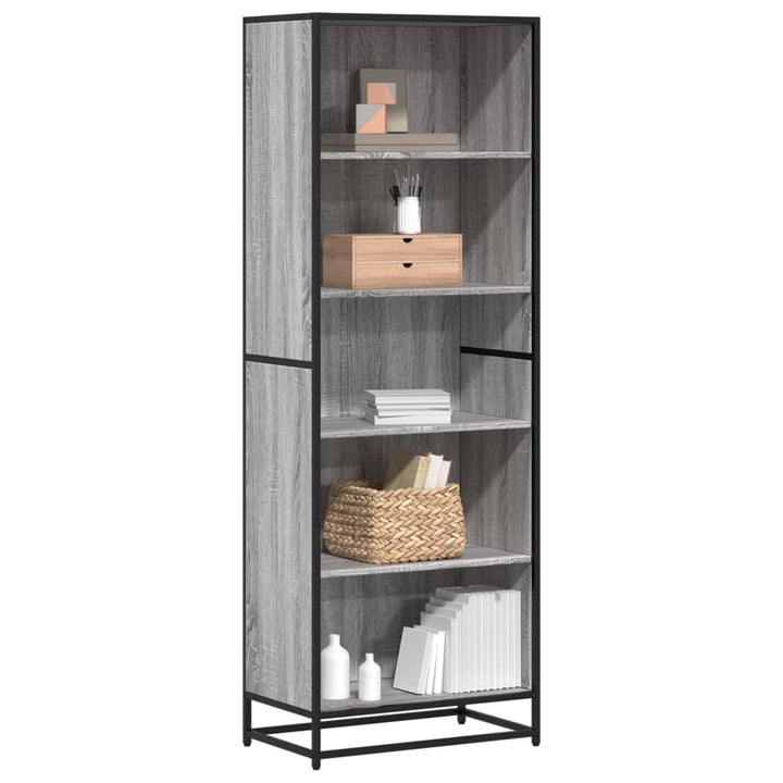Bibliotecă, Stejar Fumuriu, 40X35X170,5 Cm, Lemn Prelucrat