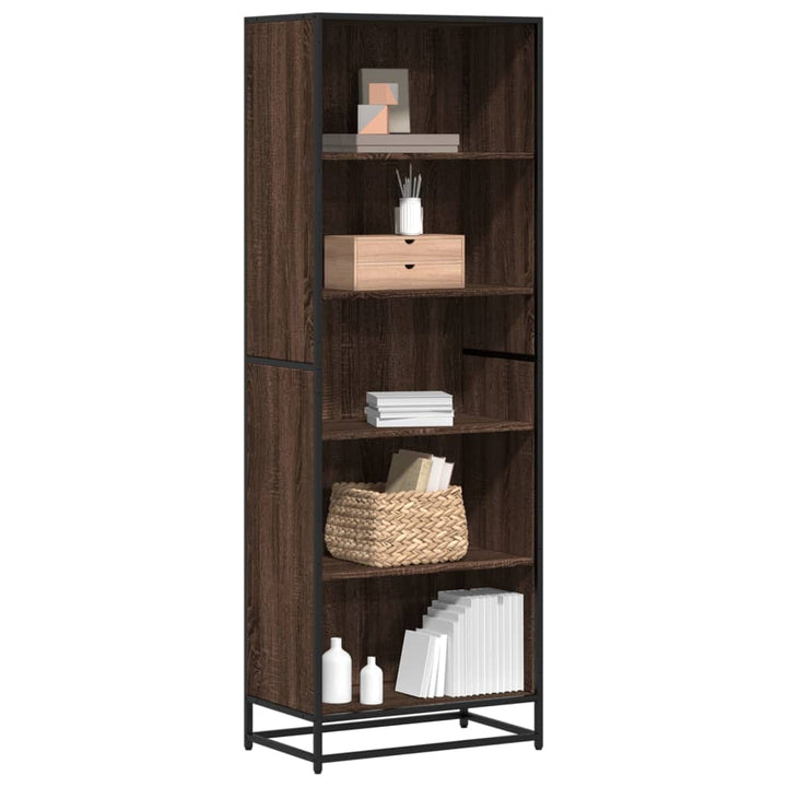Bibliotecă, Stejar Fumuriu, 40X35X170,5 Cm, Lemn Prelucrat