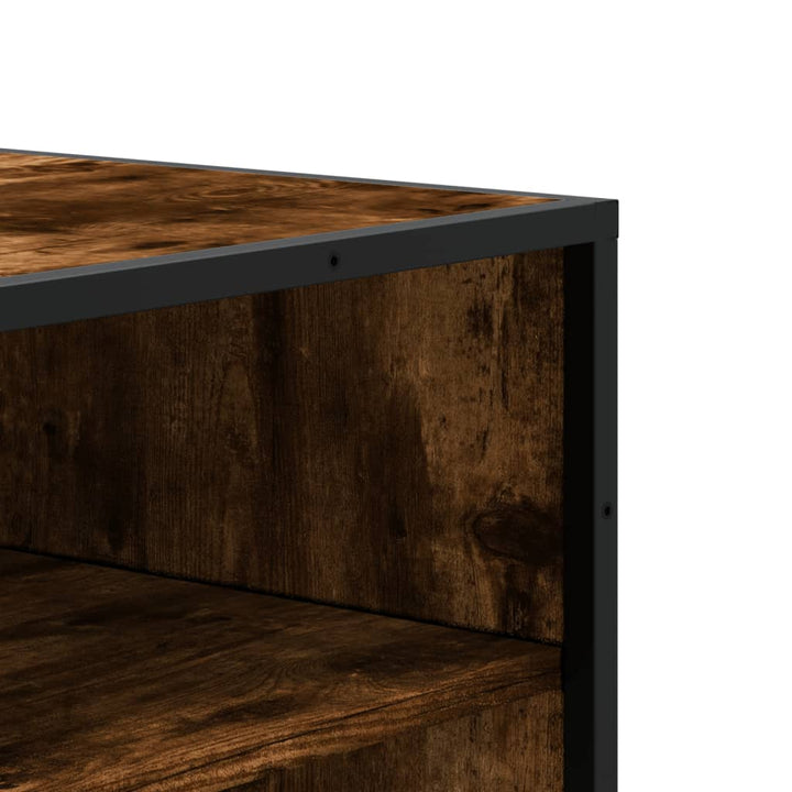 Pantofar, Stejar Fumuriu, 75X38X97,5 Cm, Lemn Prelucrat/Metal