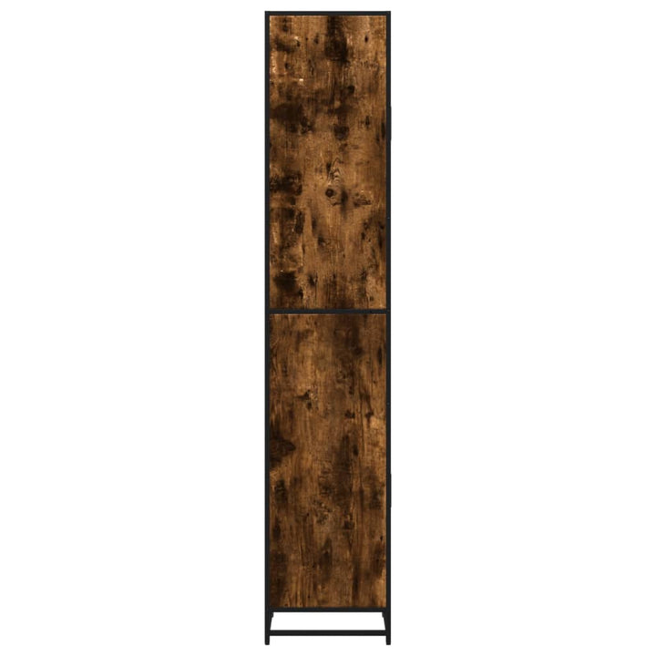 Dulap Baie Stejar Fumuriu 35X37,5X188,5 Cm Lemn Prelucrat/Metal