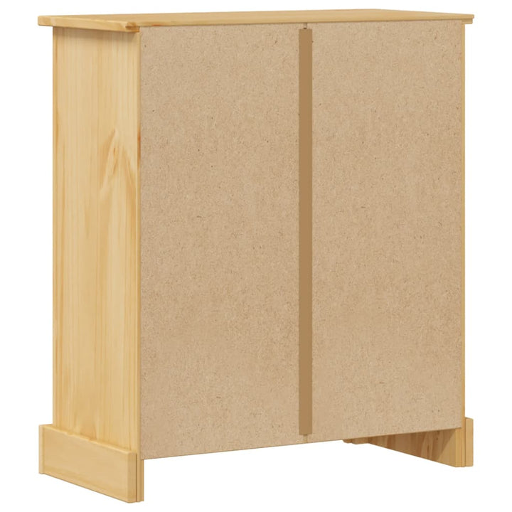 Dulap De Baie „Corona”, 70X33X80 Cm, Lemn Masiv De Pin