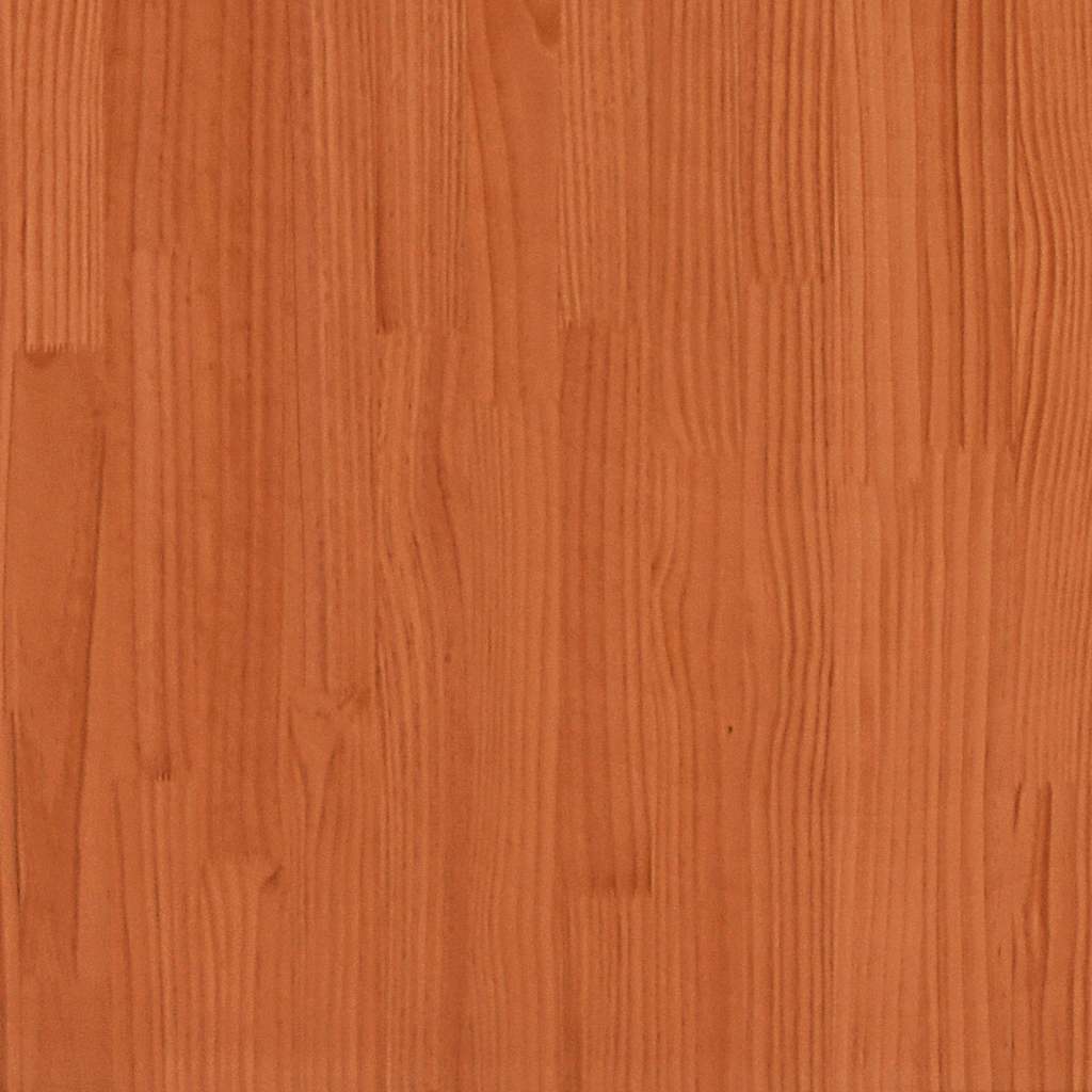 Pat Zi Cu Extensie/Sertare Maro Ceruit 90X200 Cm Lemn Masiv Pin
